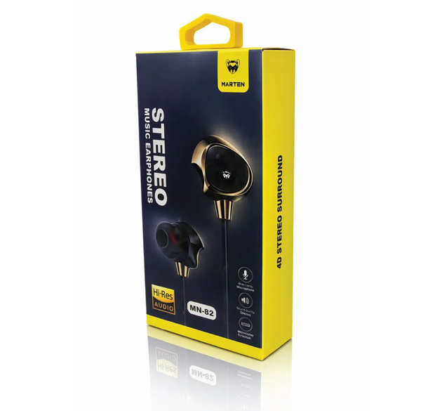 MN-82 Wired Earphones with 3.5mm Jack – Clear Sound & Durable Build in Pakistan