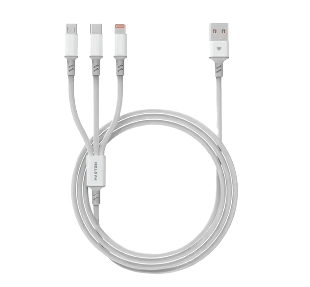 Marten Transferable Data 40W Fast Charging Three-in-One 5A Cable Mobile Phone Charging