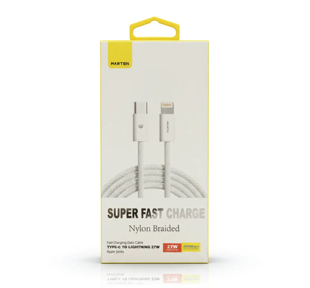 Marten Apple Series Fast Charging Data Cable USB C-C to Iphone