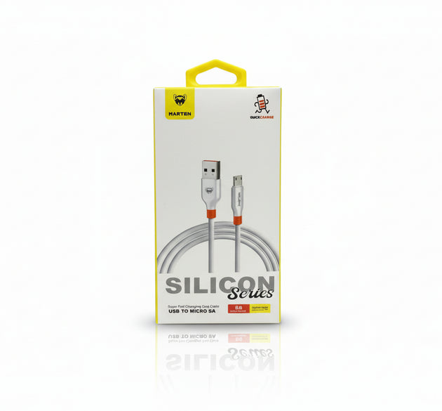 Marten Silicon Series Super Fast charging Data Cable USB Micro Type-C Iphone PD 60W